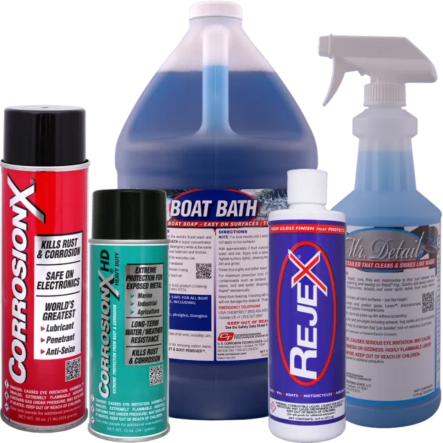 CorrosionX Boat Kit bådplejesæt 5 dele komplet