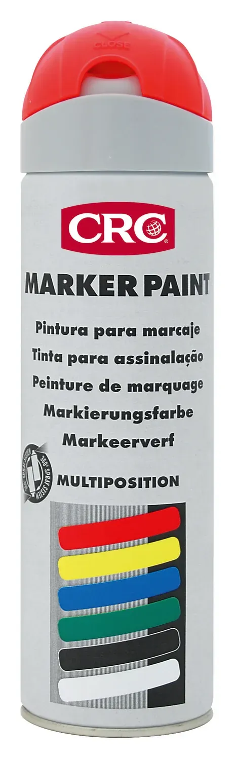 CRC Marker Paint mærkespray fluorød 12x500 ml akryl