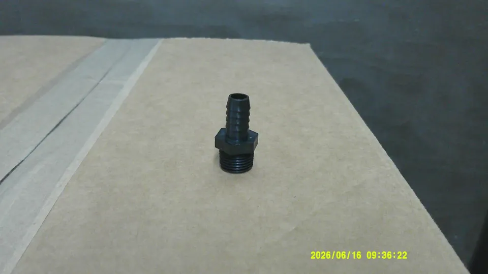 CRC 1/2" slangestuds sort polyprop 1/2" MPT