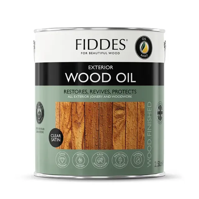 Fiddes Exterior Wood Oil træolie klar vejrbestandig