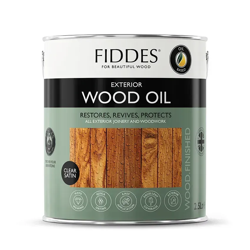 Fiddes Exterior Wood Oil træolie klar vejrbestandig