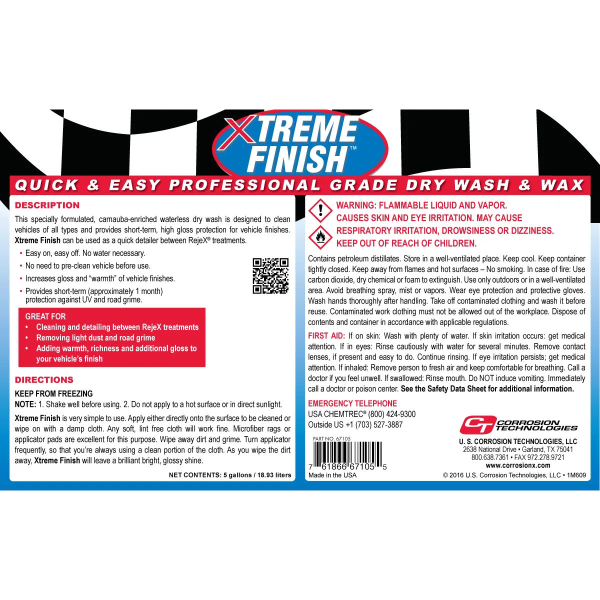 Xtreme Finish vaskevoks uden vand 16 oz carnauba
