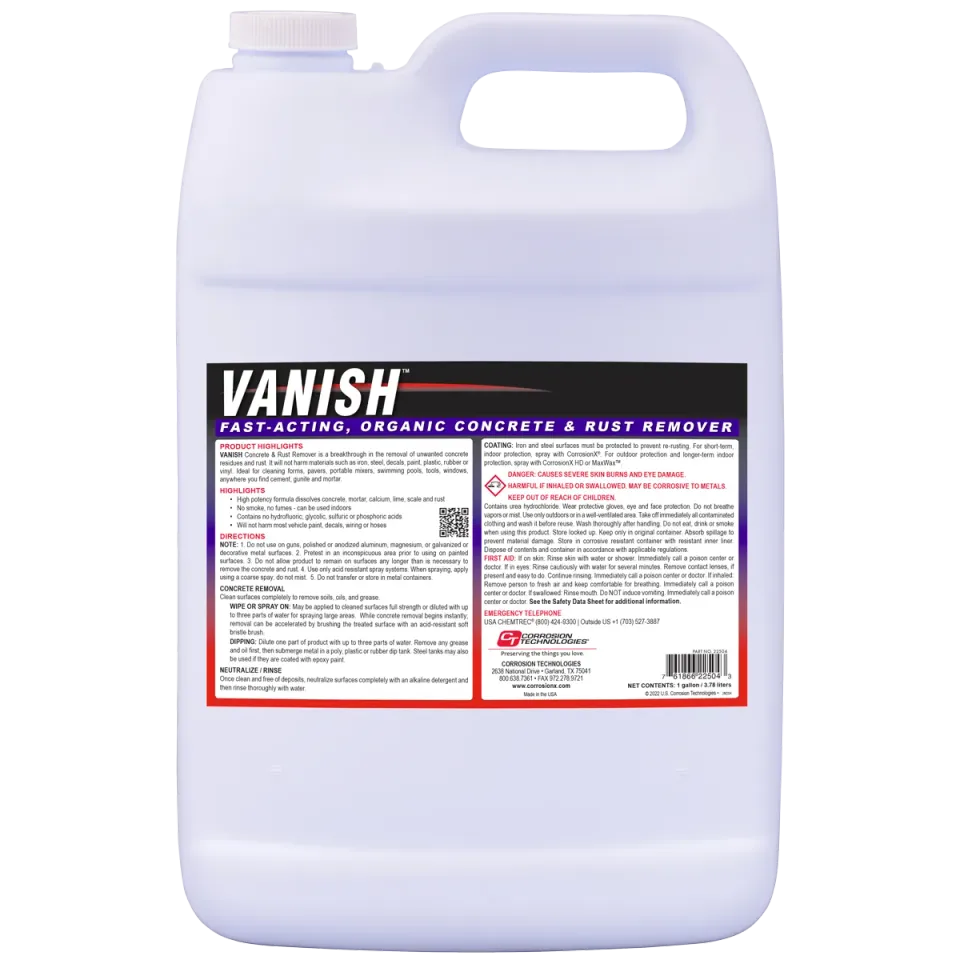 CorrosionX Vanish betonfjerner 1 gallon syrefri