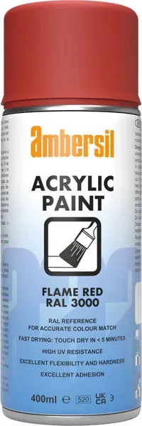 CRC AMB Acrylic Paint 3000 spraymaling 6x400ml flame red