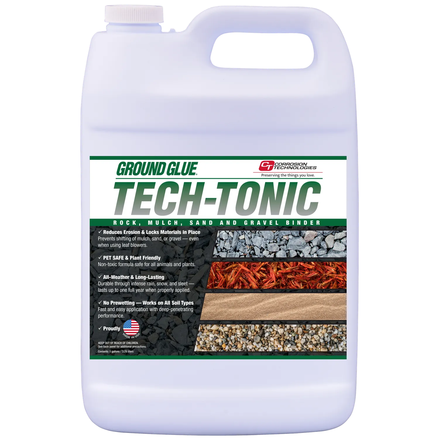 CorrosionX Ground Glue Tech-Tonic stenlim 1 gallon dækkende