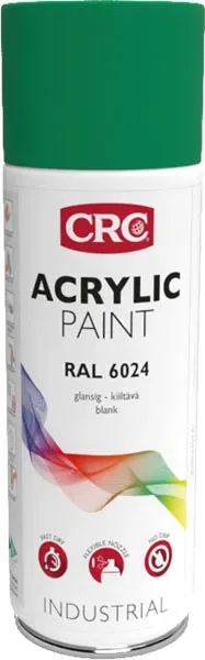 CRC akrylmaling 6024 trafikgrøn 6x400ml spray