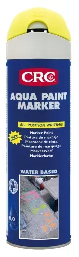 CRC Aqua Paint Marker spray 12x500ml fluo gul