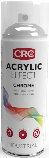CRC Acrylic Effect kromspray sølv 6x400ml blank