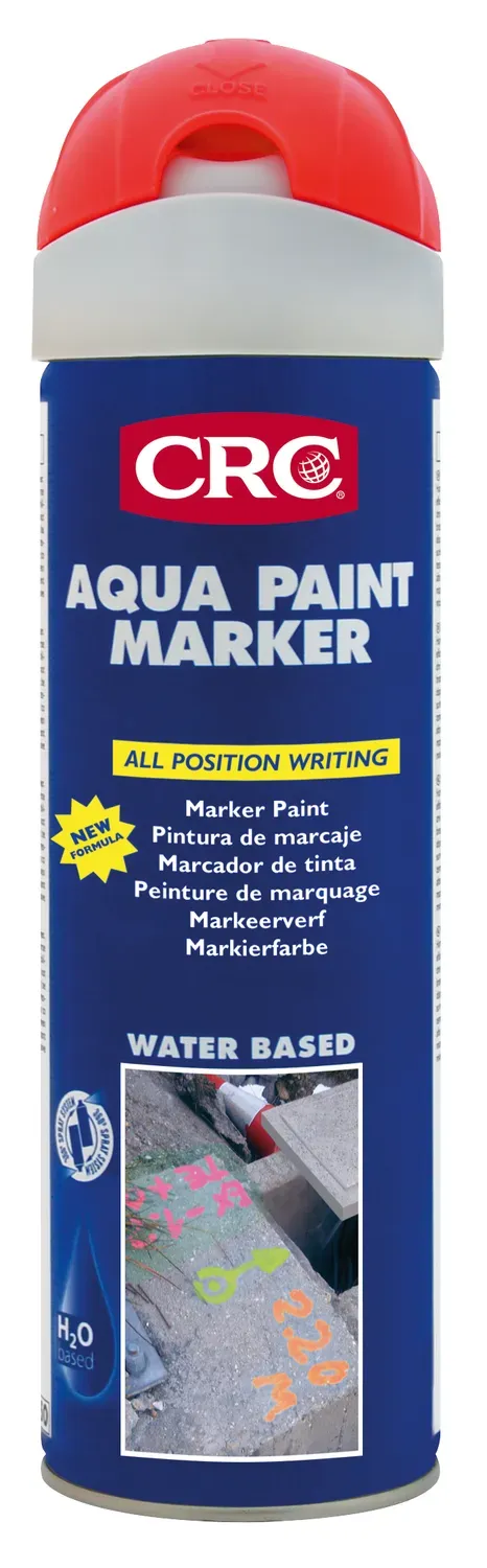 CRC Aqua Mærkespray Fluor Rød 12x500 ml