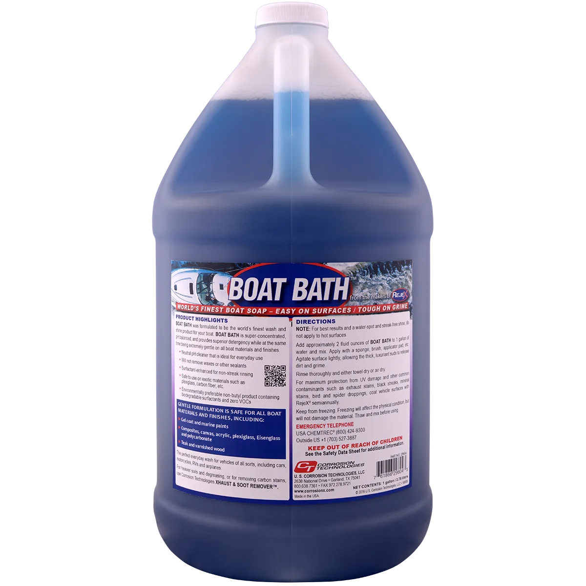 CorrosionX Boat Bath bådshampoo 1/2 gallon koncentrat pH-neutral