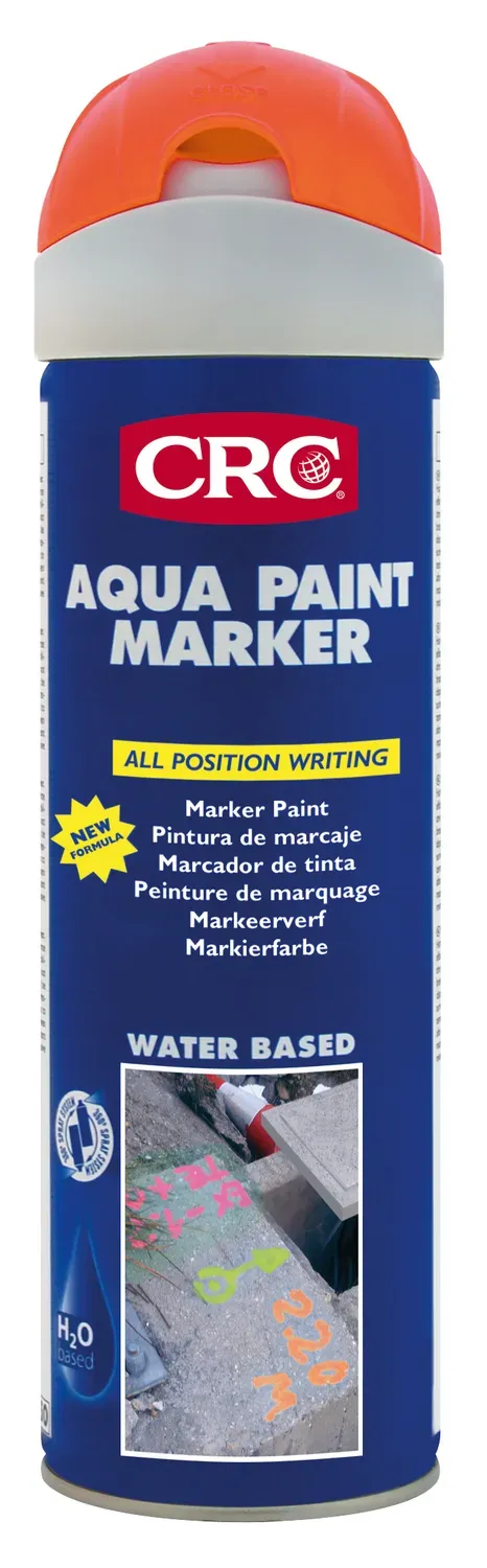 CRC Aqua Paint Marker maling 12x500 ml orange fluo