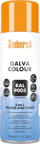 CRC Galva Colour 9005 spraymaling sort 12x500 ml