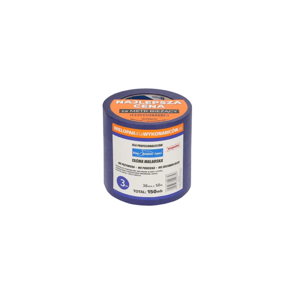 Blue Dolphin malertape multipak skarpe kanter indendørs
