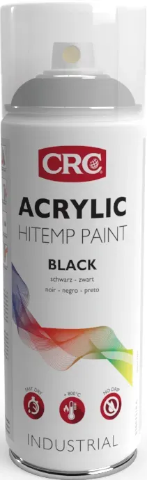 CRC Acrylic Hitemp Black II spraymaling 6x400 ml