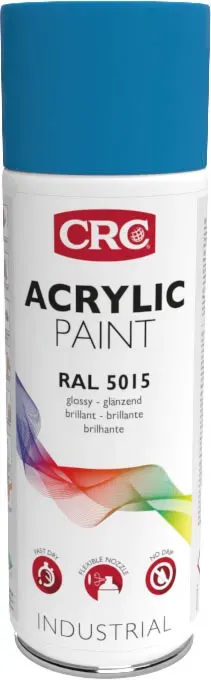 CRC Acrylic Paint 5015 spraymaling himmelblå 6x400ml