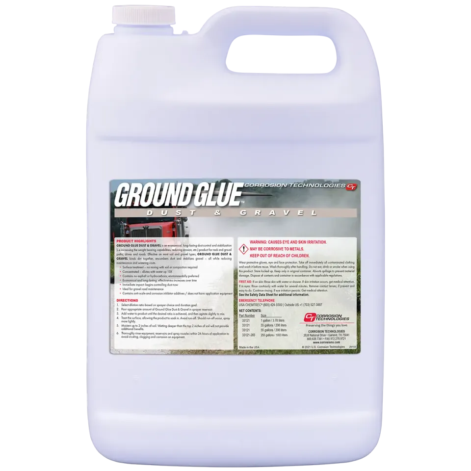 CorrosionX Ground Glue støvbinder 1 gallon grusvej