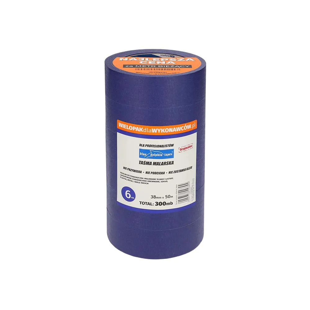 Blue Dolphin malertape multipak skarpe kanter indendørs