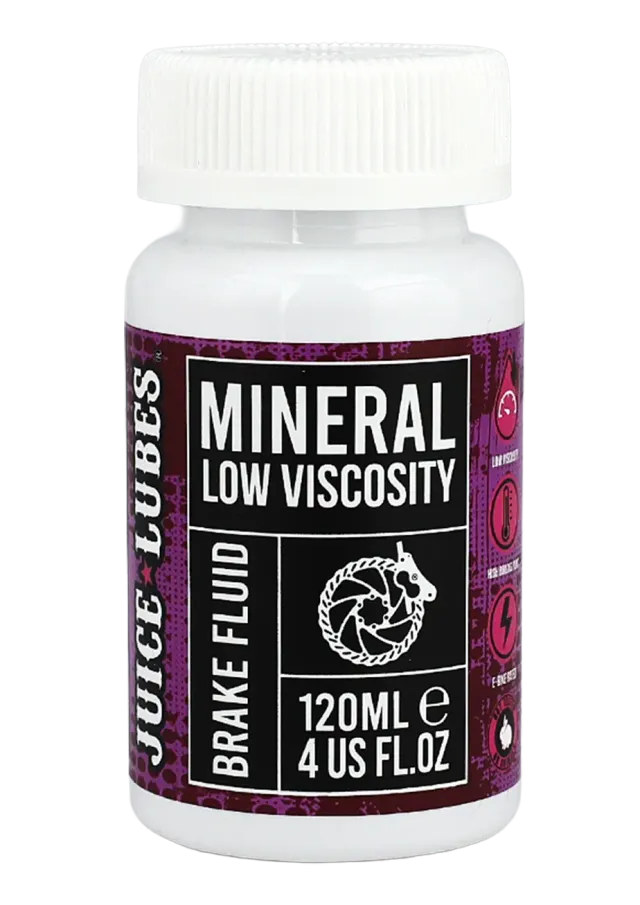 Juice Lubes Mineral Oil bremsevæske 120 ml lav viskositet