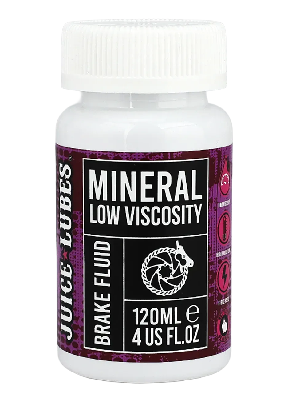 Juice Lubes Mineral Oil bremsevæske 120 ml lav viskositet