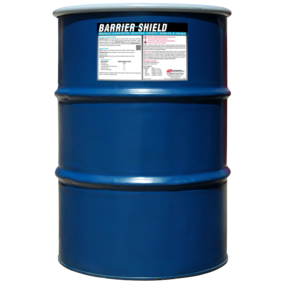 CorrosionX Barrier Shield betonafviser 1 gallon vandfortyndbar