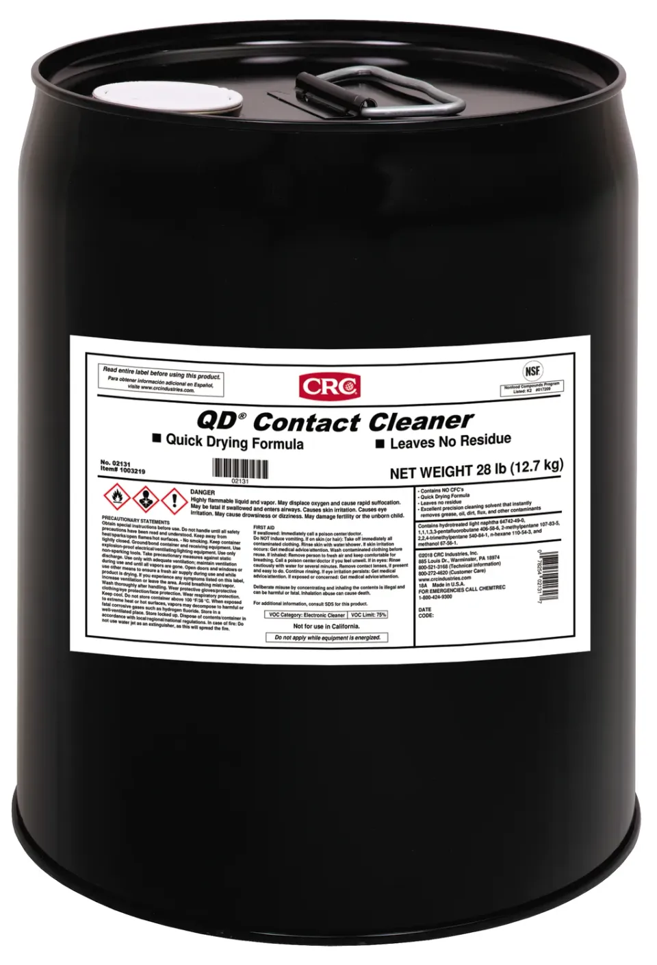 CRC QD Contact Cleaner kontaktrens 5 liter