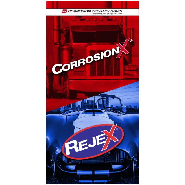 CorrosionX RejeX vinduesmærkat static cling 18x36