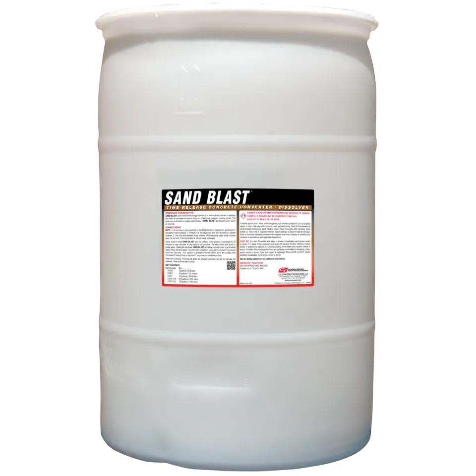 CorrosionX Sand Blast betonfjerner 30 gallon tidsaktiveret