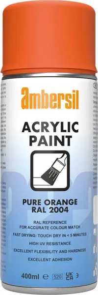 CRC AMB Acrylic Paint 2004 Pure Orange spray 6x400ml