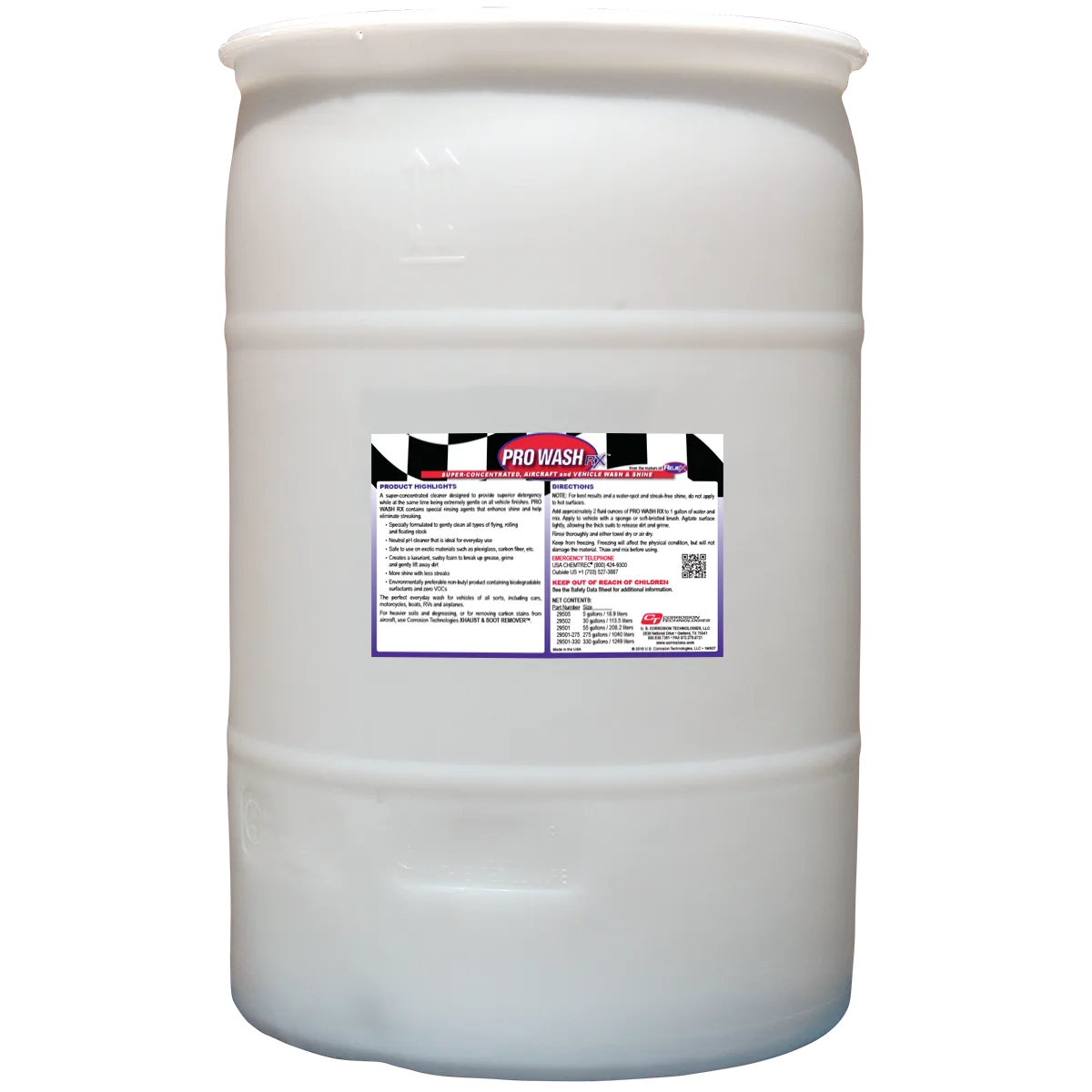 CorrosionX Pro Wash RX bilshampoo 1/2 gallon pH-neutral