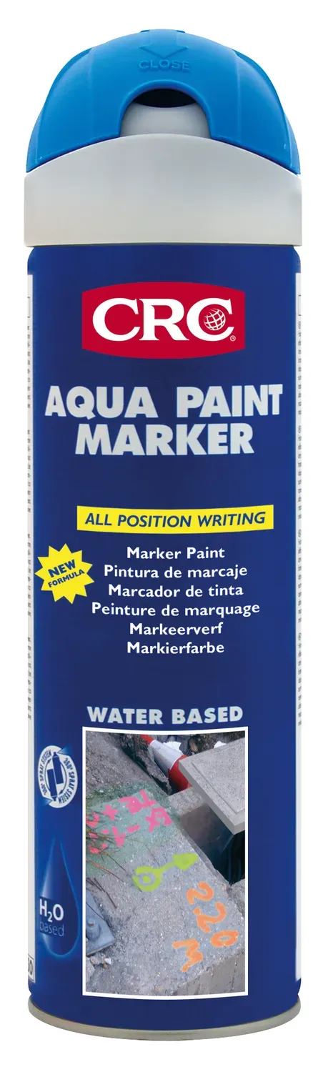CRC Aqua Paint Marker markeringsspray fluo blå 12x500ml