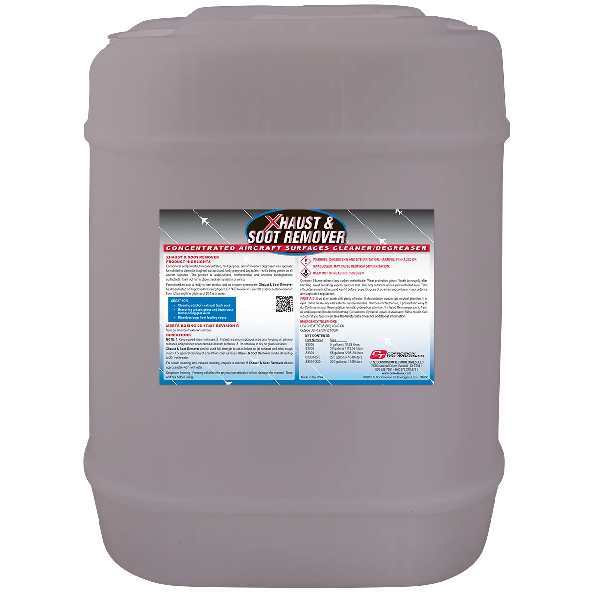 CorrosionX Xhaust & Soot Remover affedter 1 gallon koncentrat