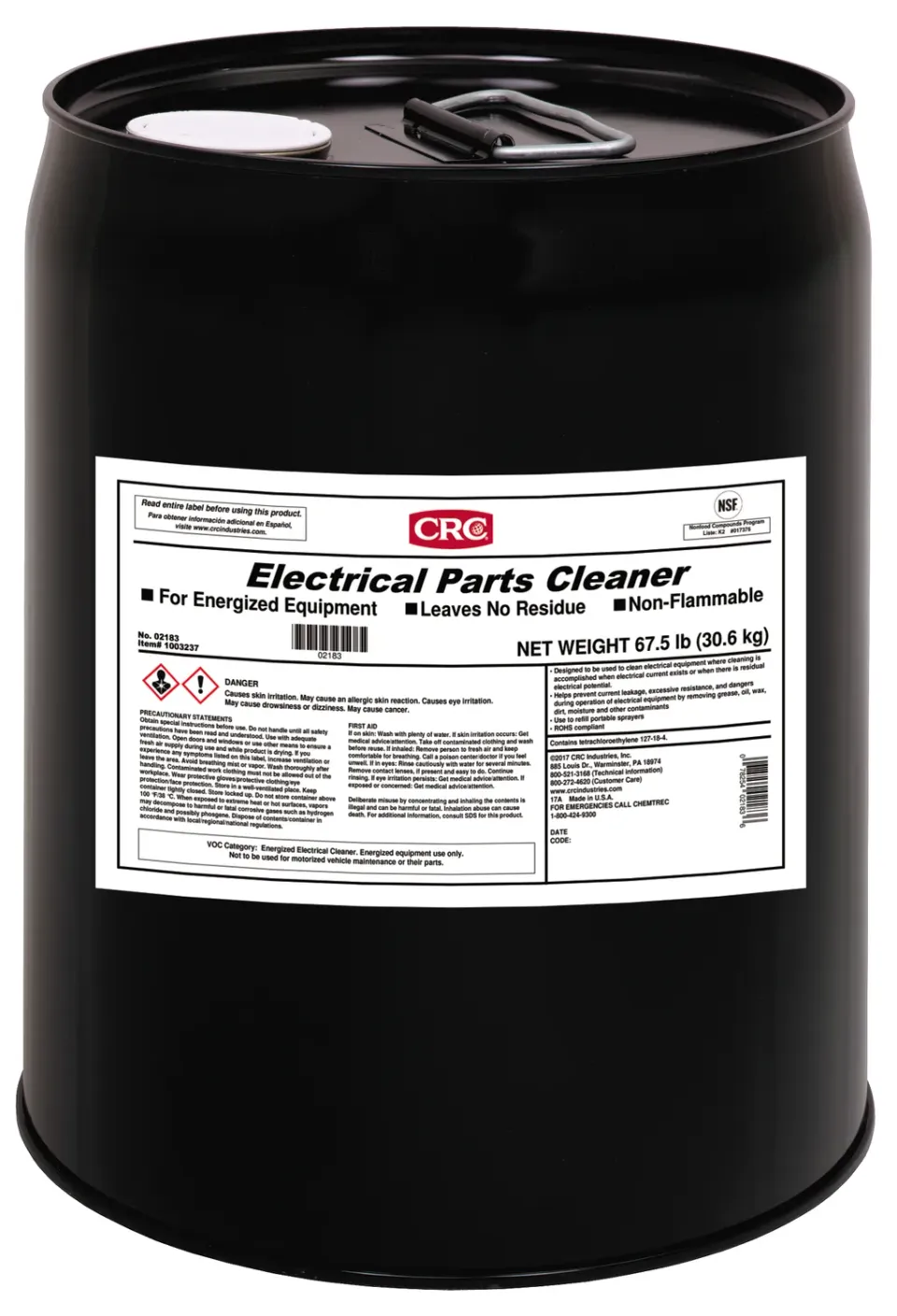 CRC Electrical Parts Cleaner el-rens 5 gal