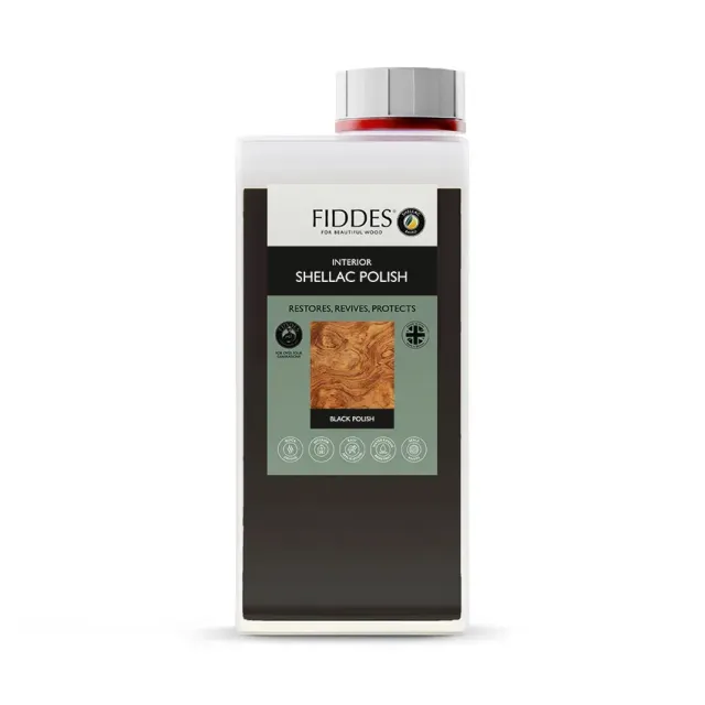 Fiddes Black Polish sort shellakpolitur blank